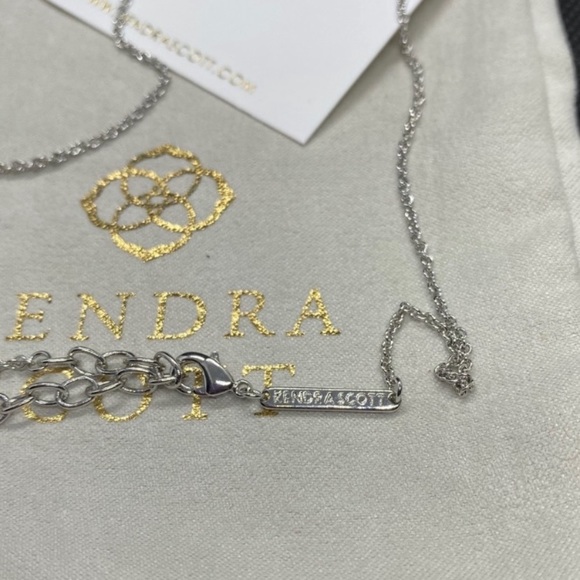 New Kendra Scott Silver Elisa In Iridescent Drusy - Picture 8 of 8